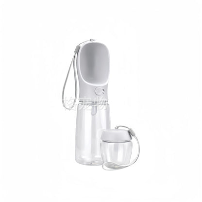 2 In1 Portable Dog Cat Water Bottle with Storage Food and Water Container for Puppy Pets Dogs Feeder Bowl Outdoor Travel